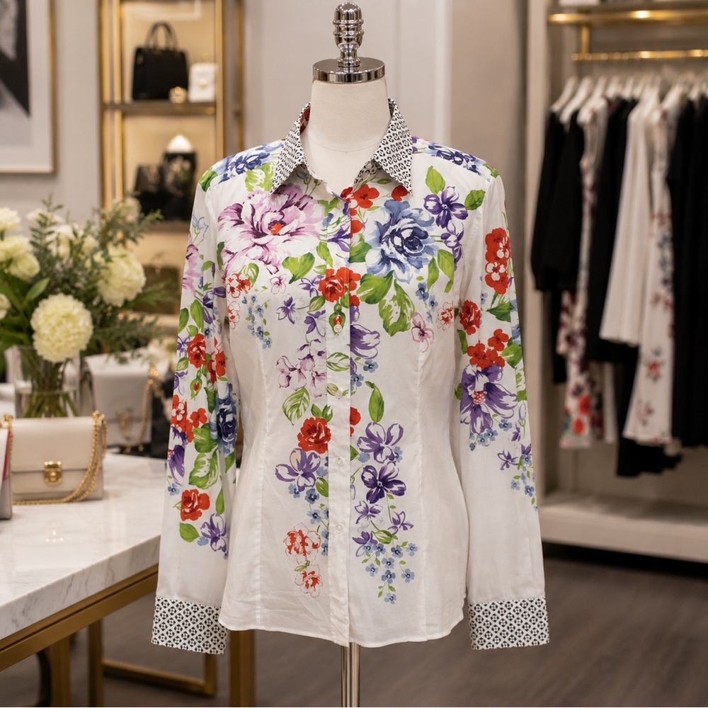 ETRO Floral Cotton Blouse